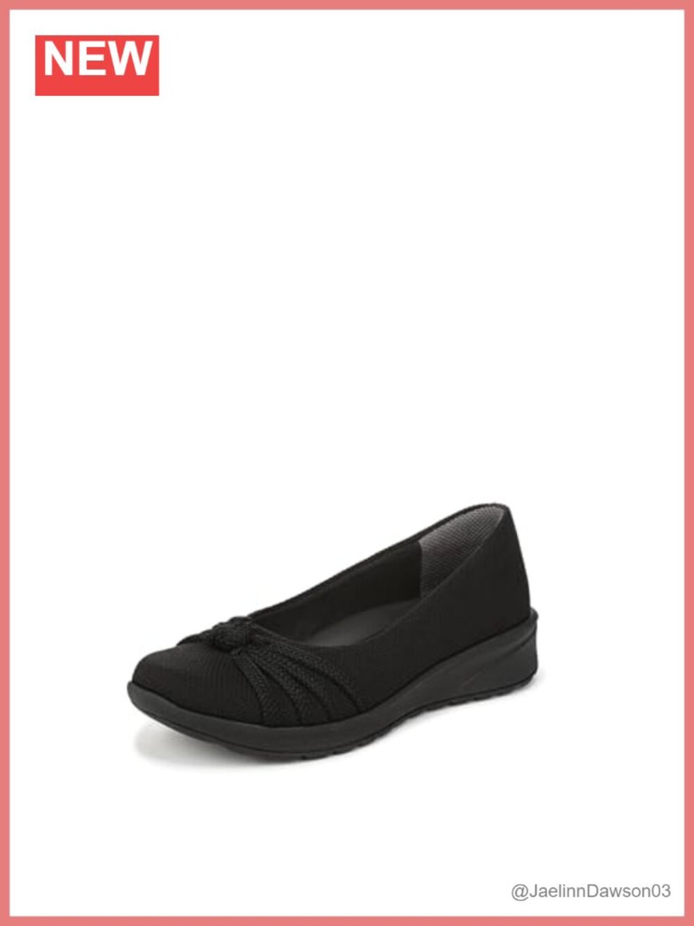LifeStride Gaines Slip-On Loafer Mocc Womens Round Toe Wedge